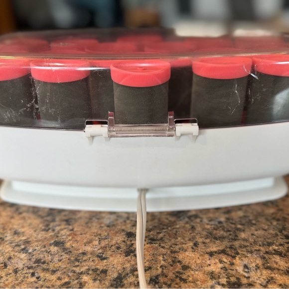 Conair More Big Curls 12 Pink Jumbo Hot Rollers Curler 12 Clips Pageant TESTED - Picture 6 of 11